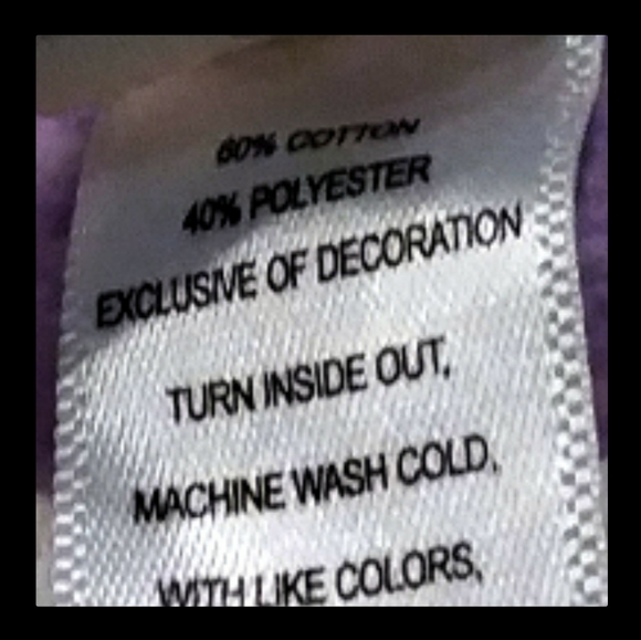 Design Originals Layered Look Lavender Sweatshirt - Picture 6 of 6